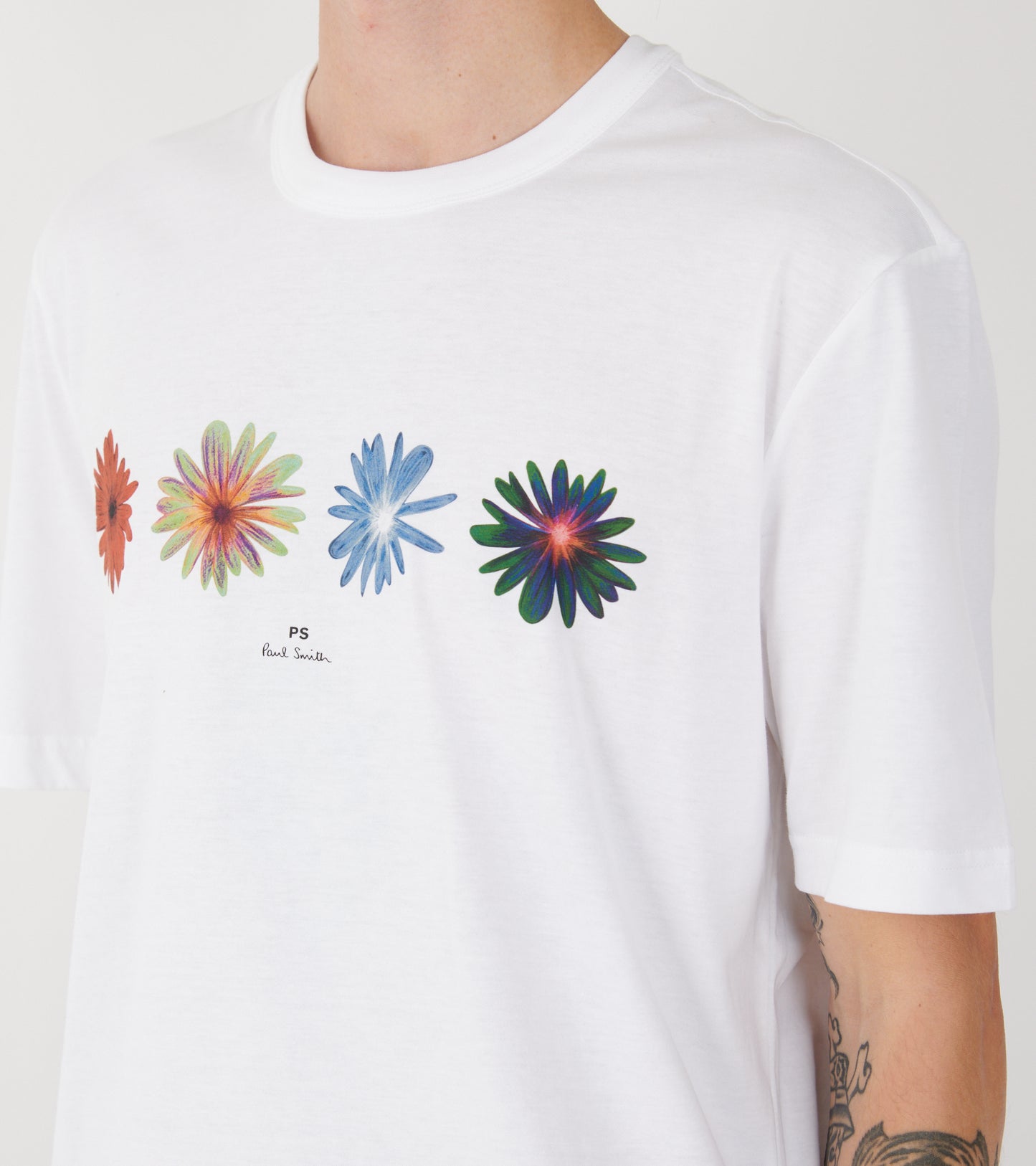 Flower S/S T-shirt White