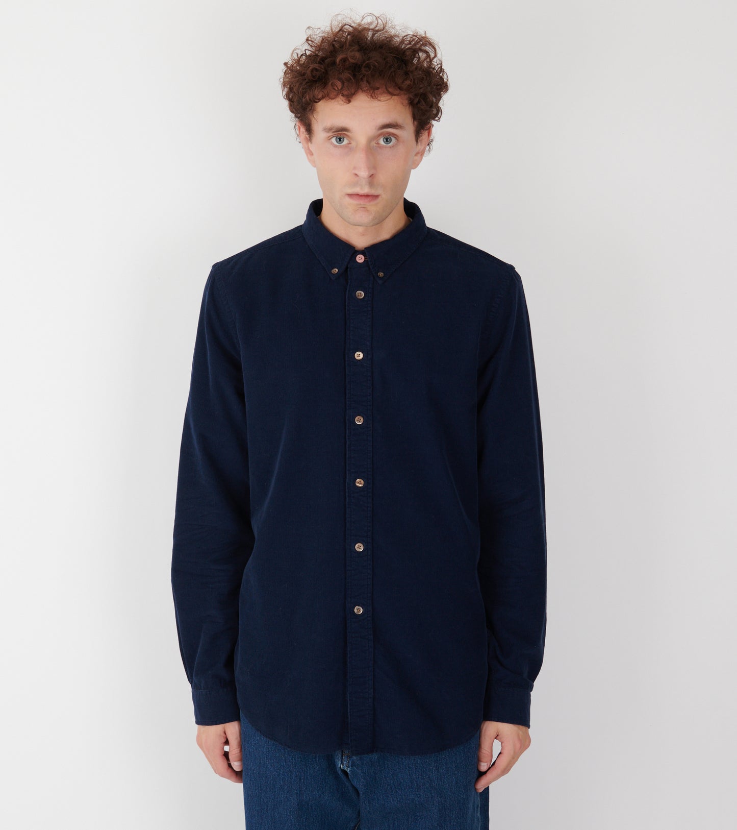 Corduroy Shirt Dark Blue