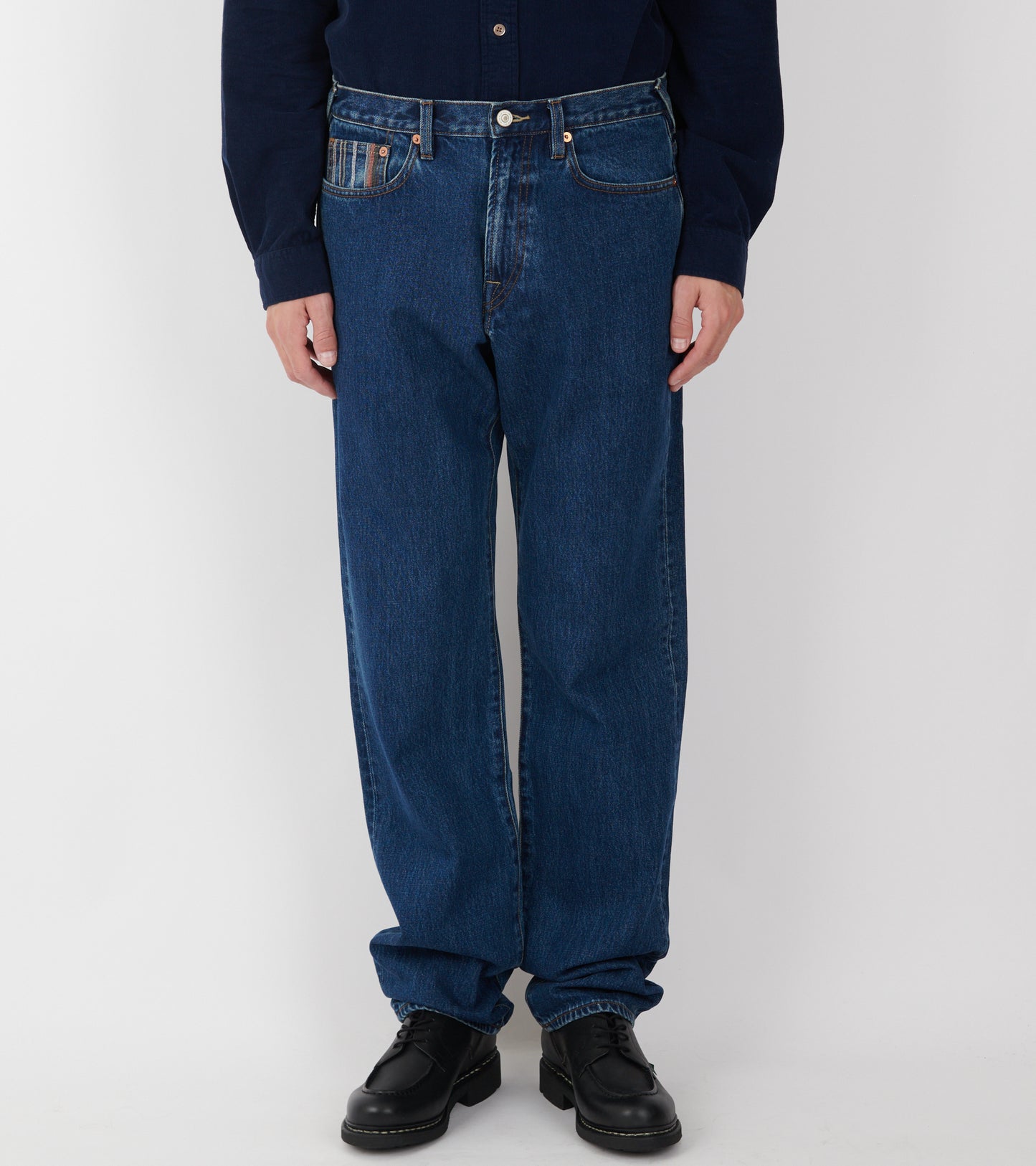 Relaxed Taper Fit Jeans Blue