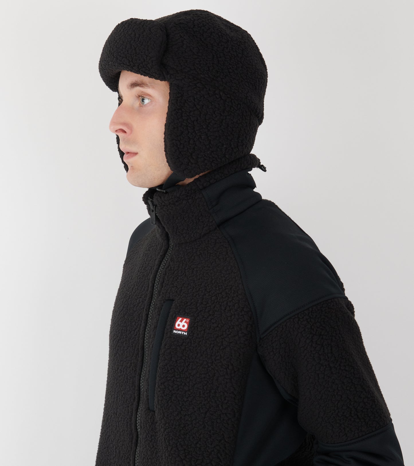 Tindur Shearling Hat Black