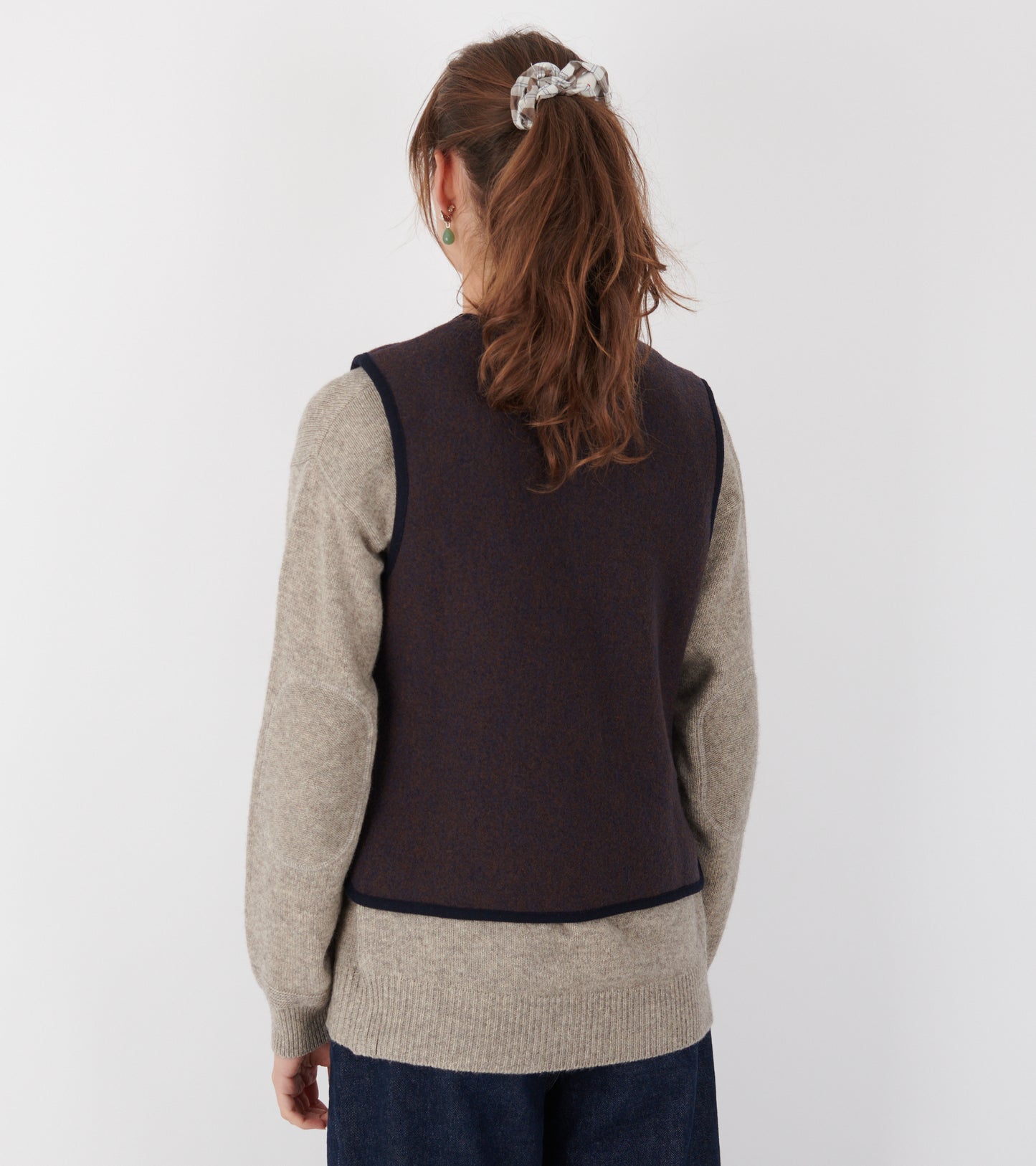 Hilda Vest Navy Melange