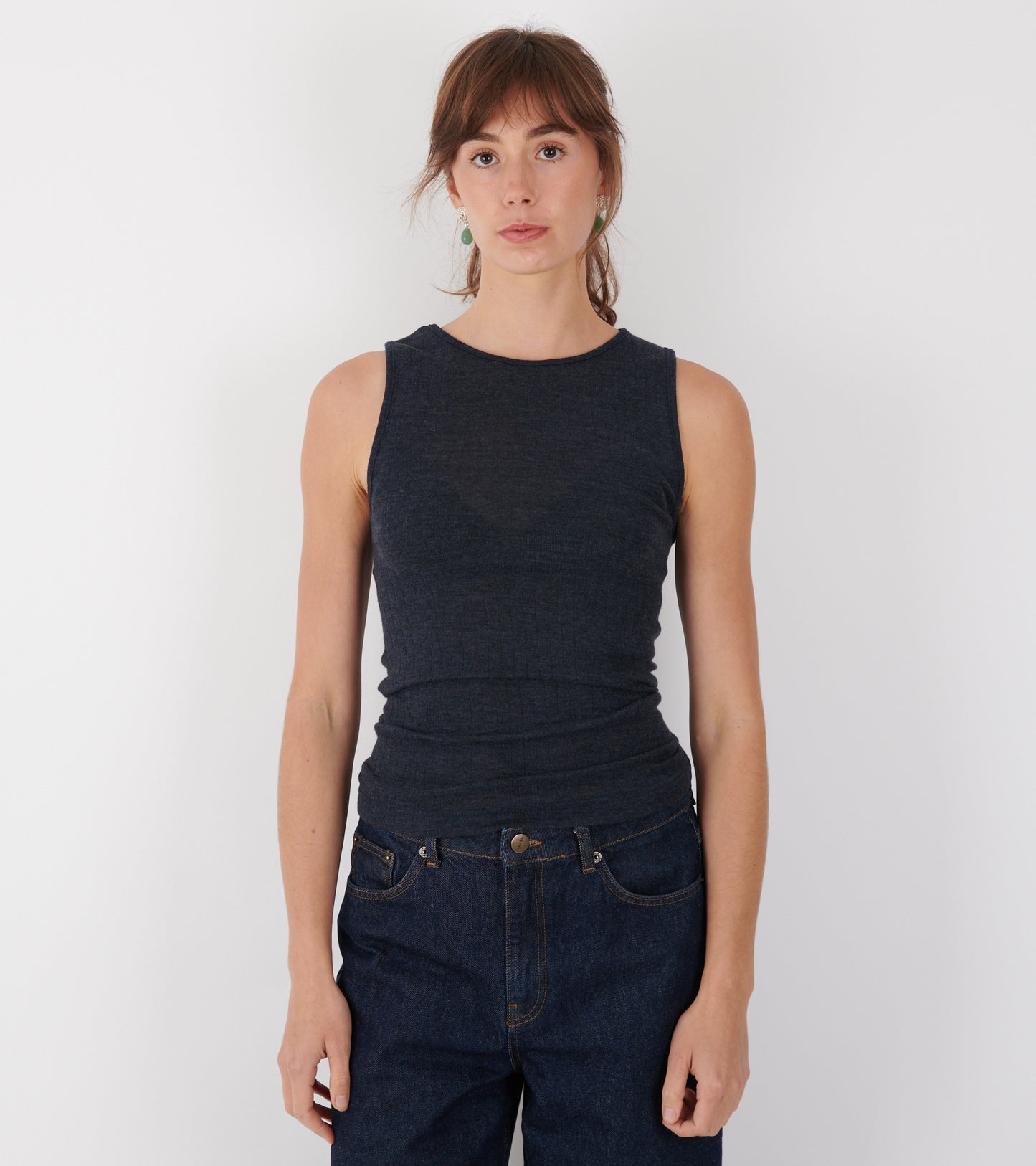 101 Wool Tank Top Marine