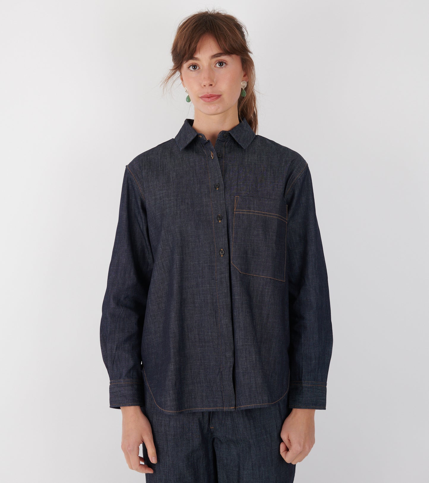 Lynette Shirt Denim Classic Blue