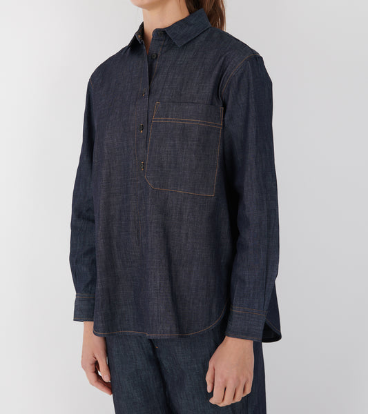 Lynette Shirt Denim Classic Blue