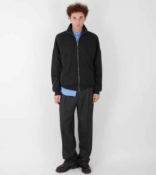 Super High Gauge Sweat Zip Blouson Ink Black