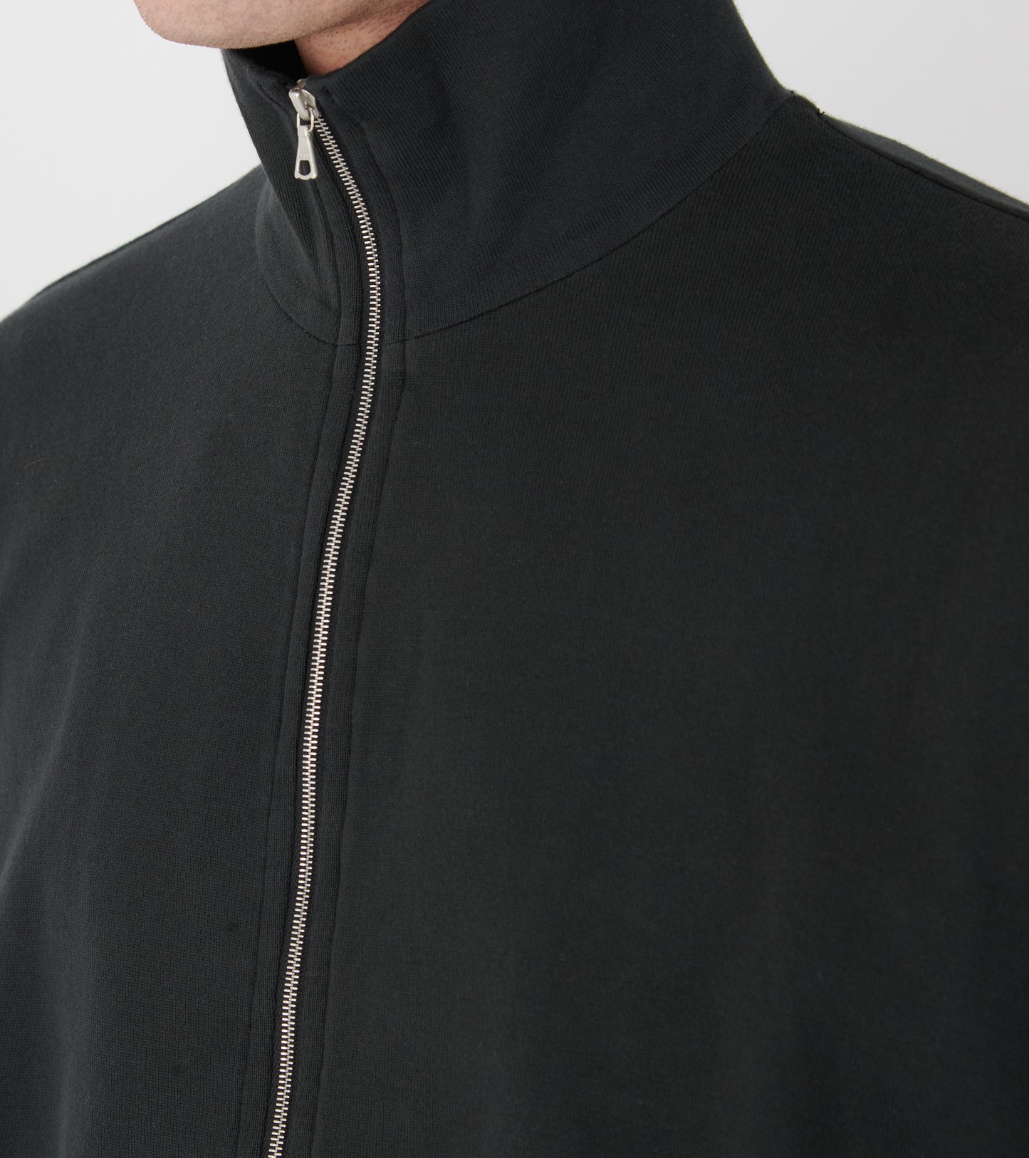 Super High Gauge Sweat Zip Blouson Ink Black