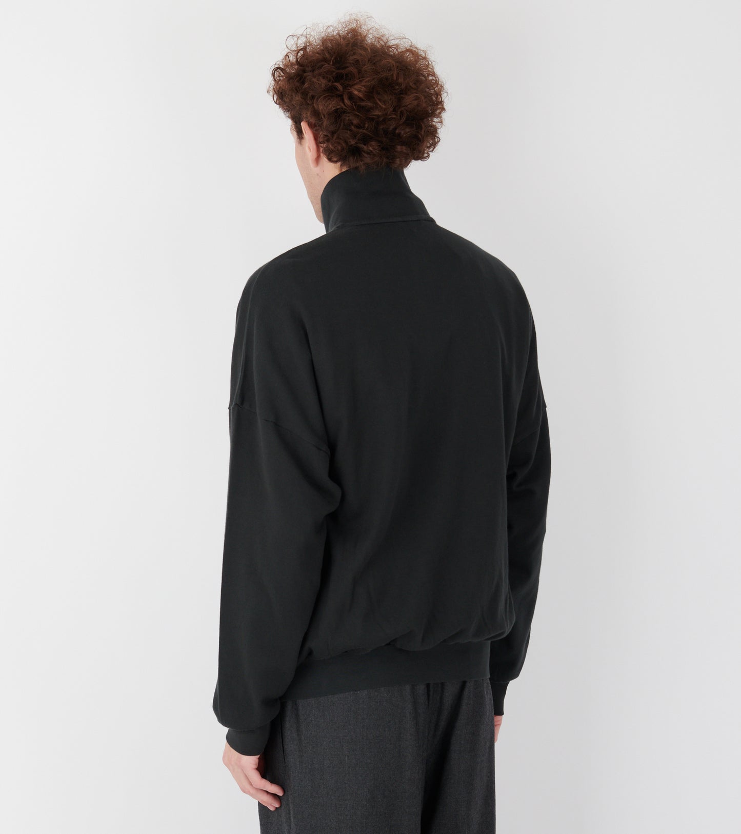 Super High Gauge Sweat Zip Blouson Ink Black