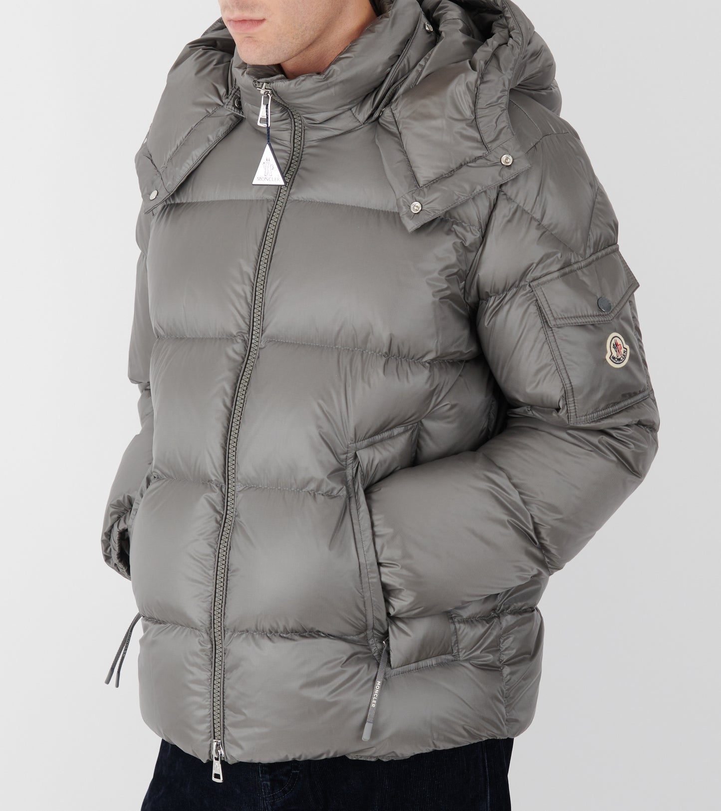 Couyere Hooded Down Jacket Grey