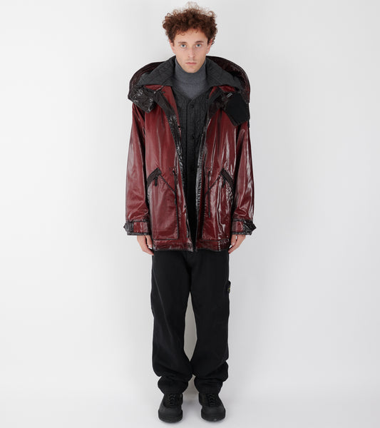 Uneven Ripstop Prismatico Jacket Dark Red