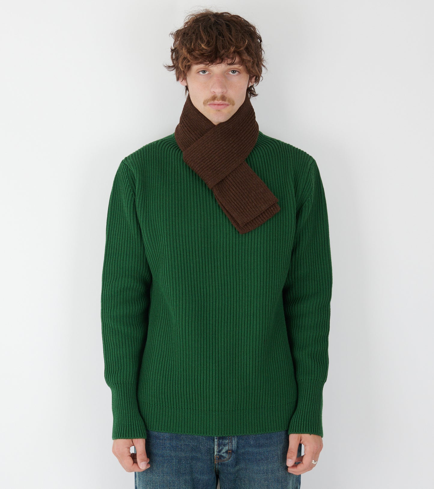 Navy Crewneck Green
