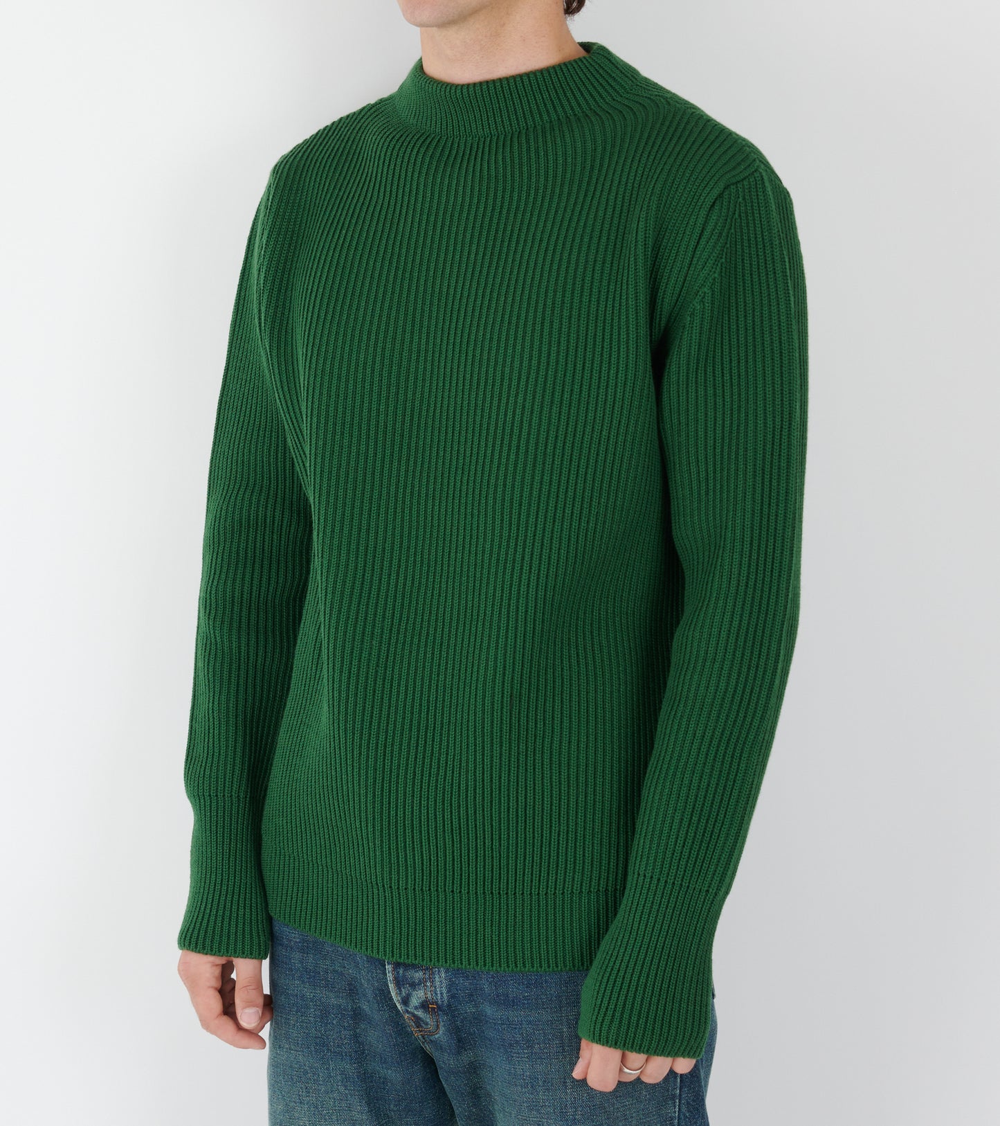 Navy Crewneck Green