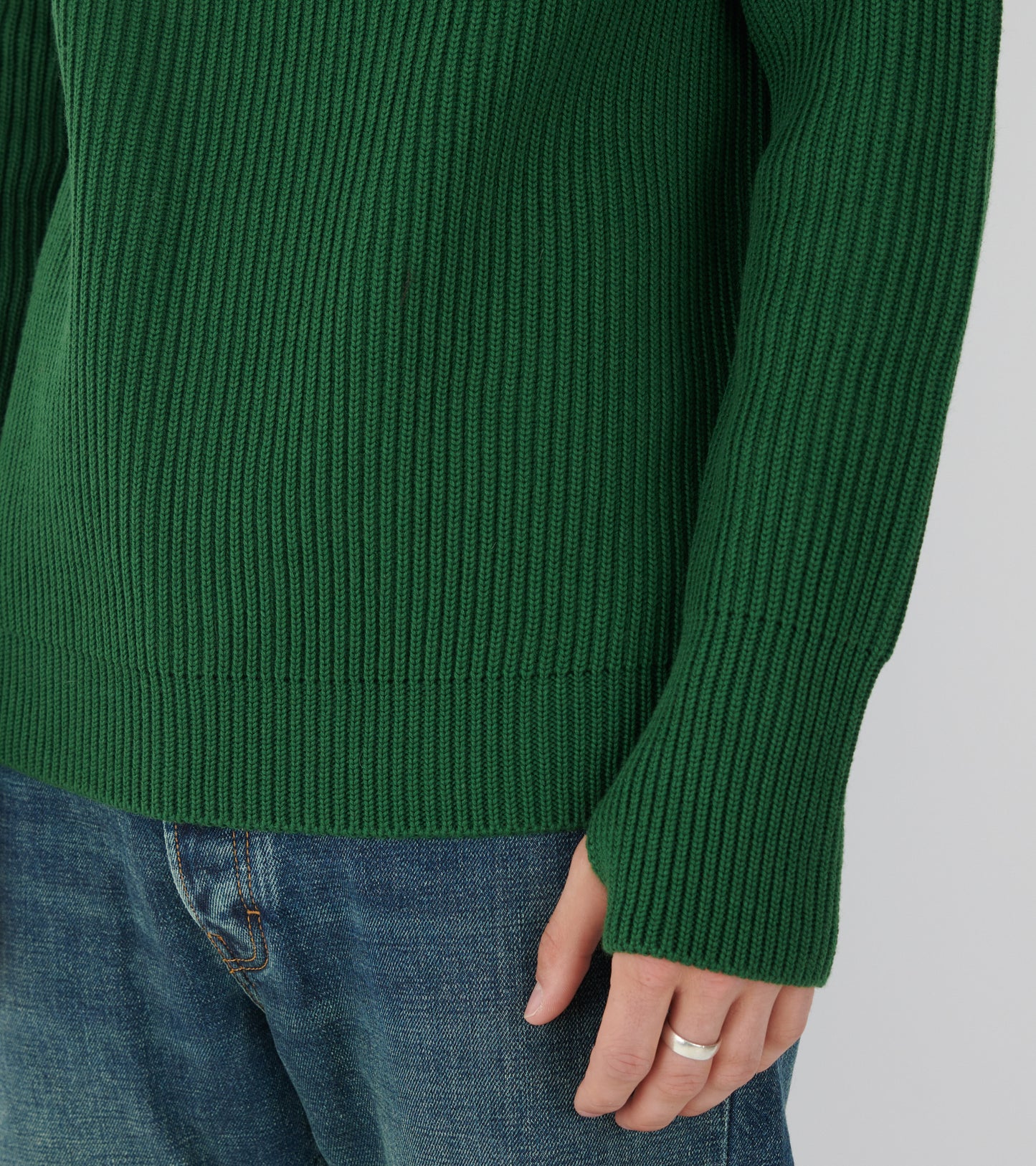 Navy Crewneck Green