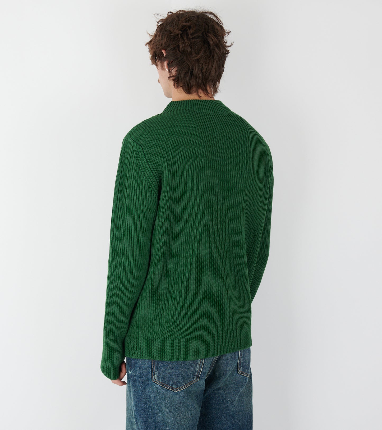 Navy Crewneck Green