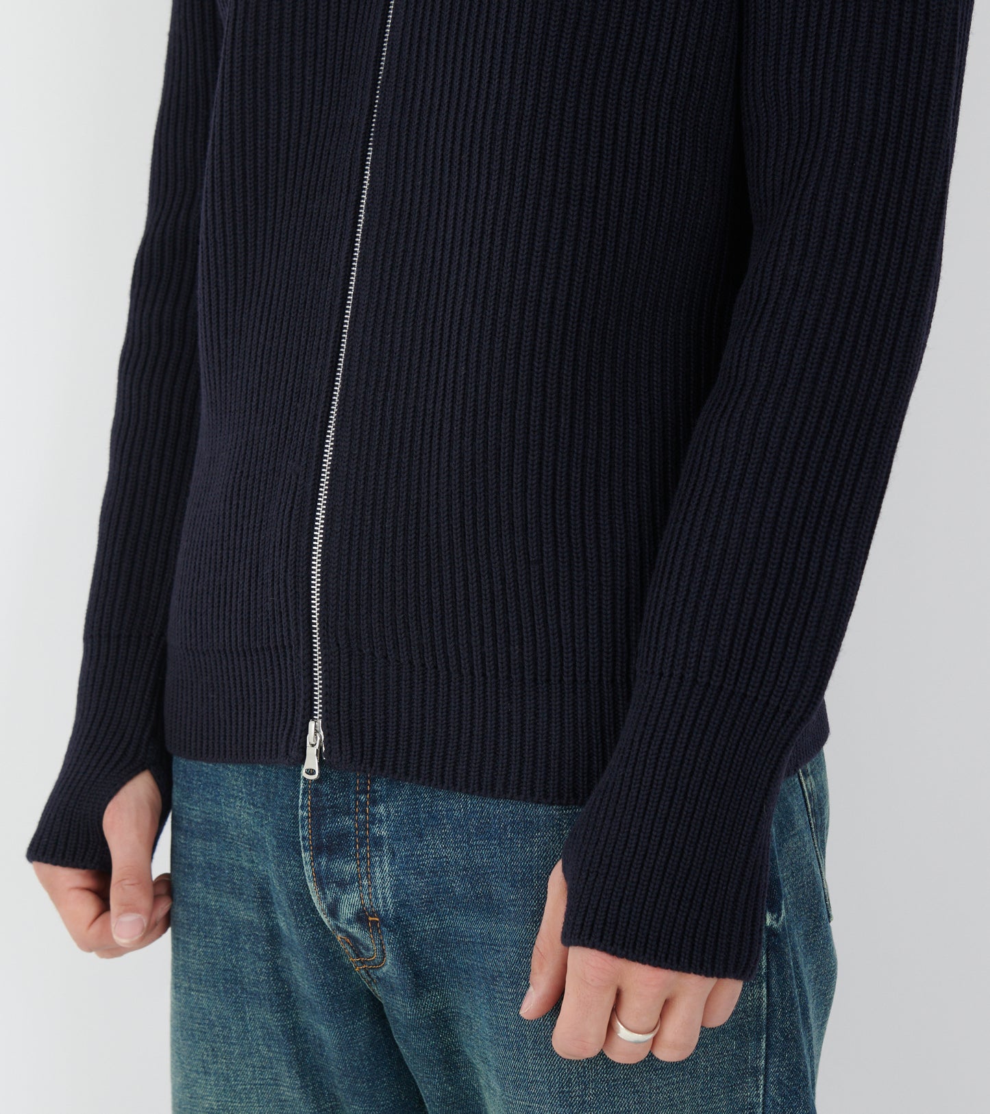 Navy Full-zip Navy Blue