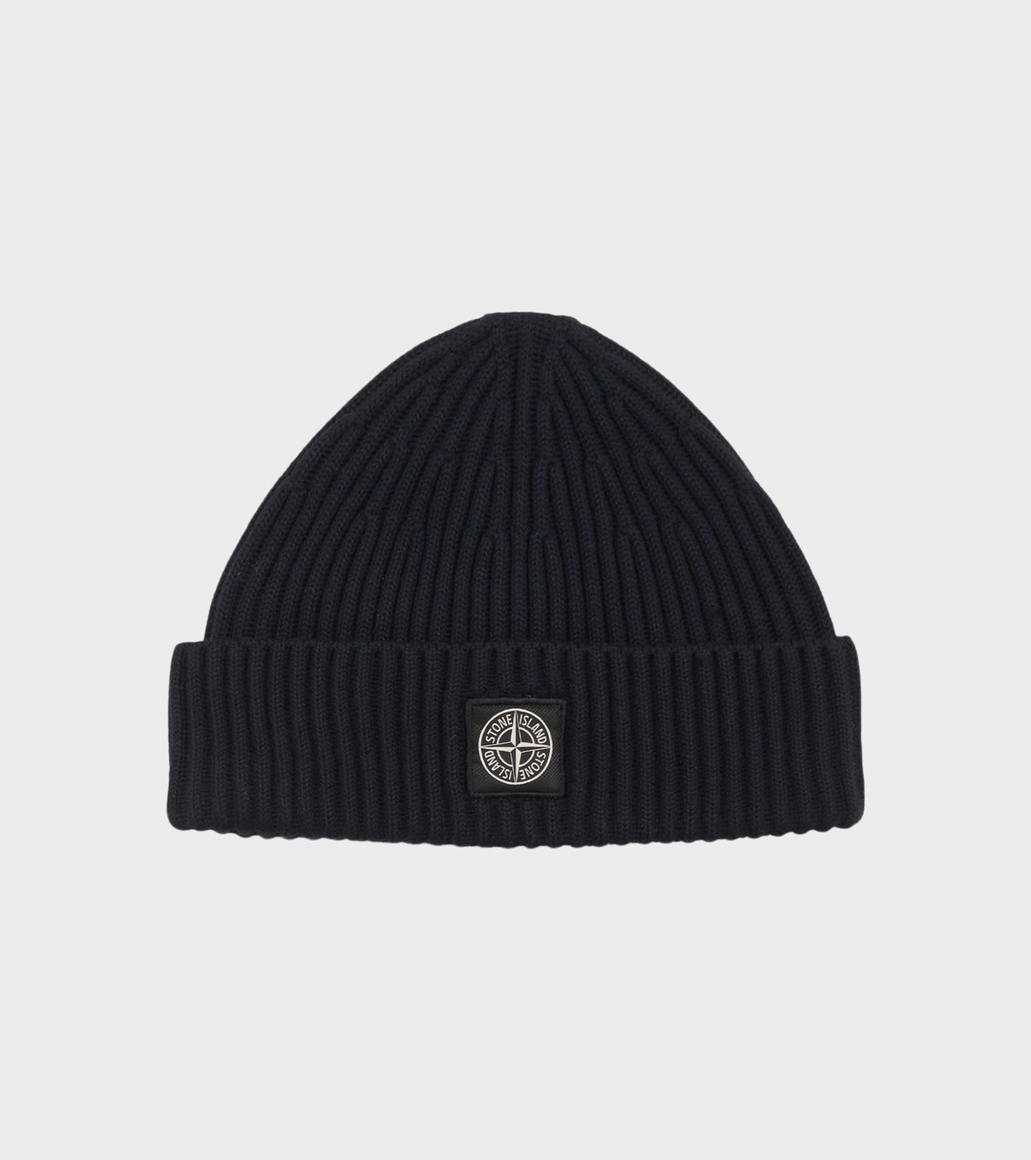 Rib Wool Logo Beanie Navy