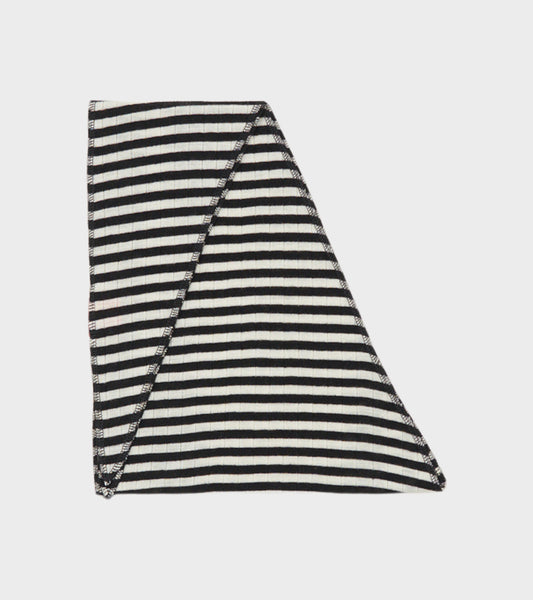 Scarf Triangle Wool Black/Ecru