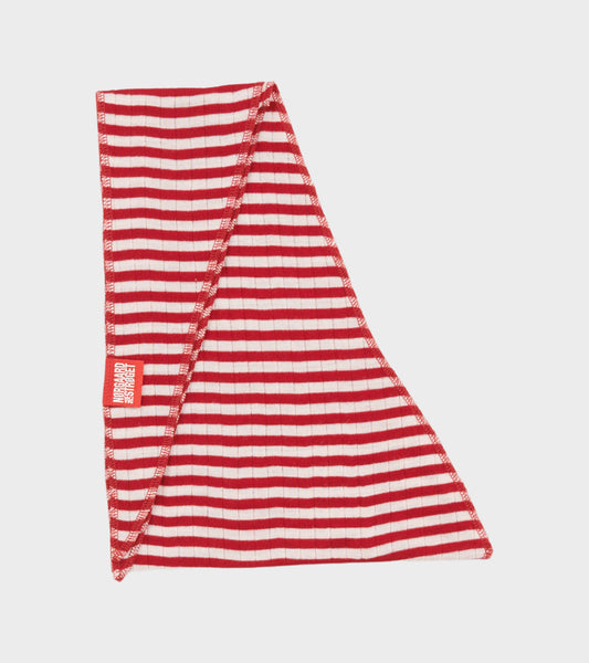 Scarf Triangle Wool Red/Ecru