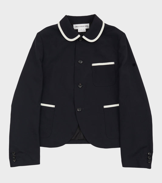 Piping Jacket Navy/White