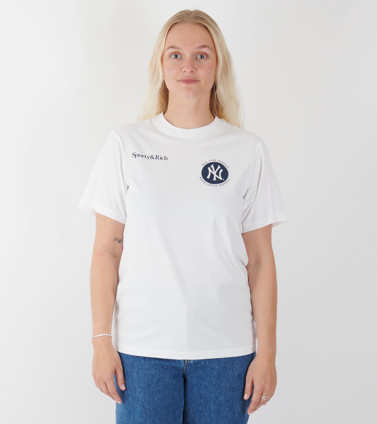 Major League T-shirt White/Navy