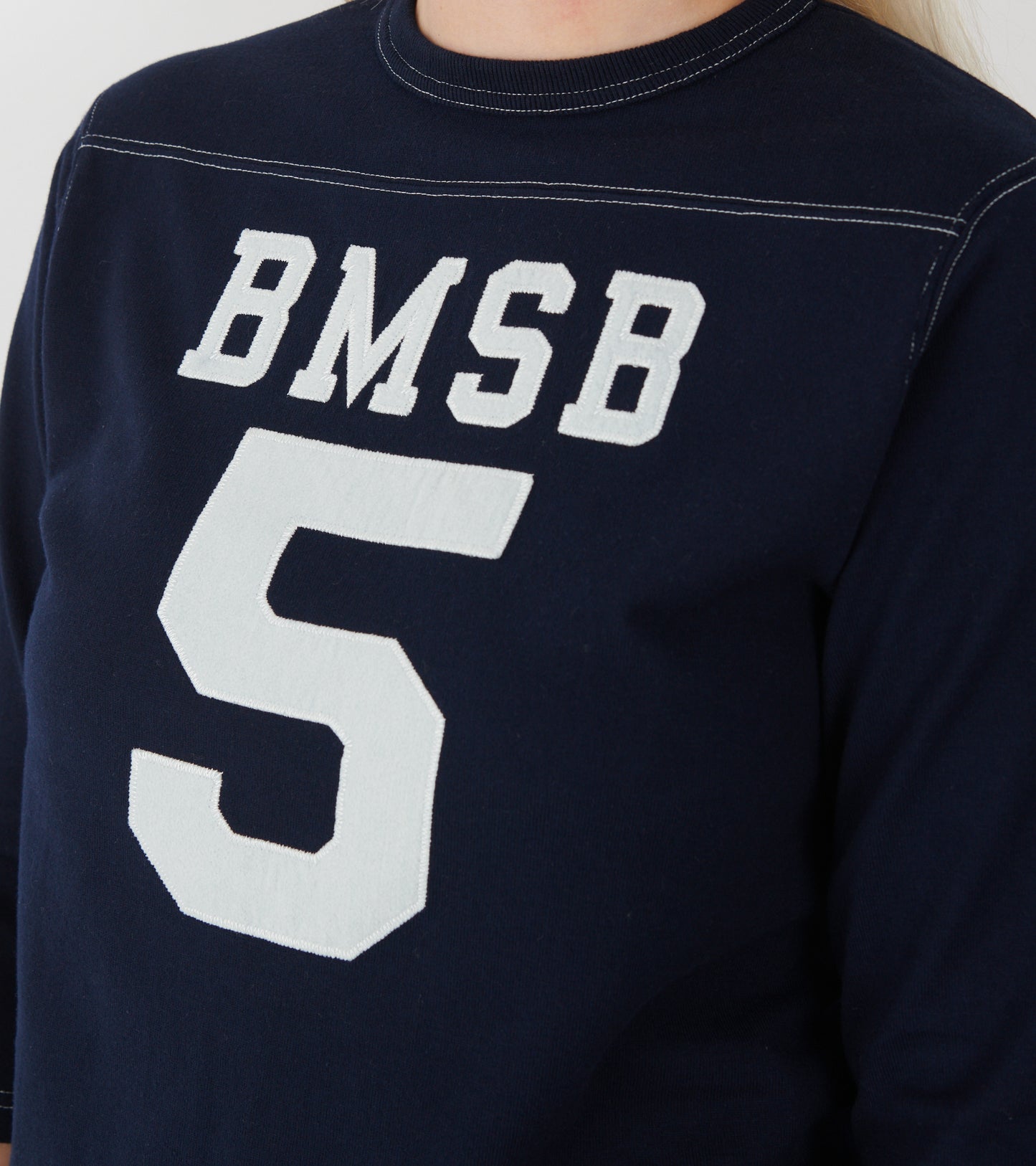Baseball 3/4 Sleeved T-shirt Dark Navy/White
