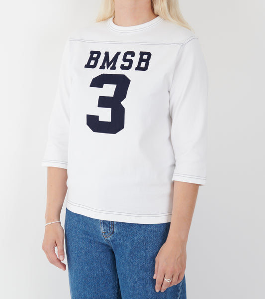 Baseball 3/4 Sleeved T-shirt White/Dark Navy