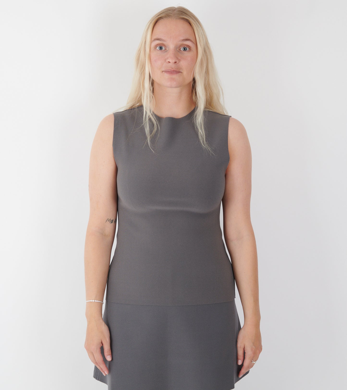 Lay2 Drape Top Silver
