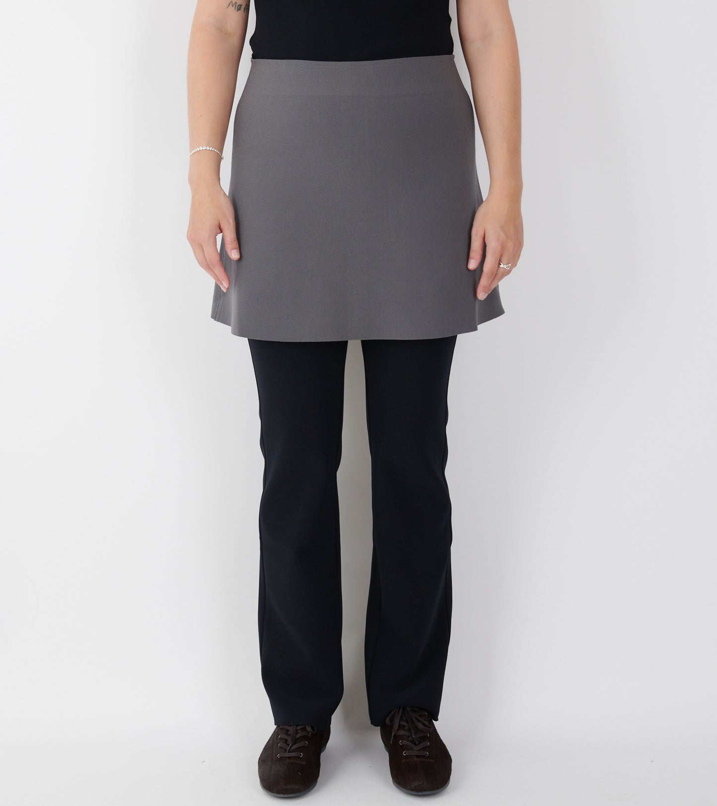 Lay3 A mini Skirt Silver
