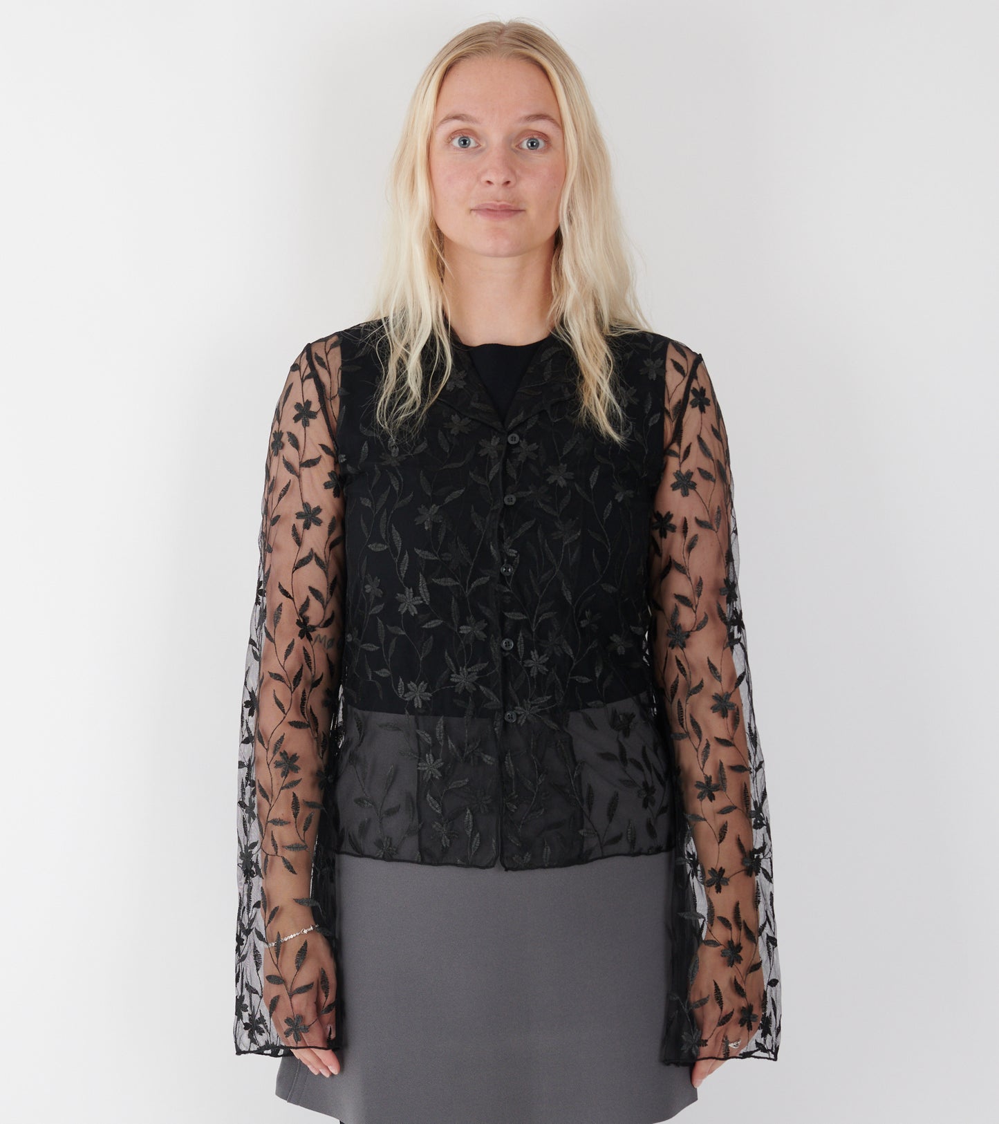 Flora Shirt Black