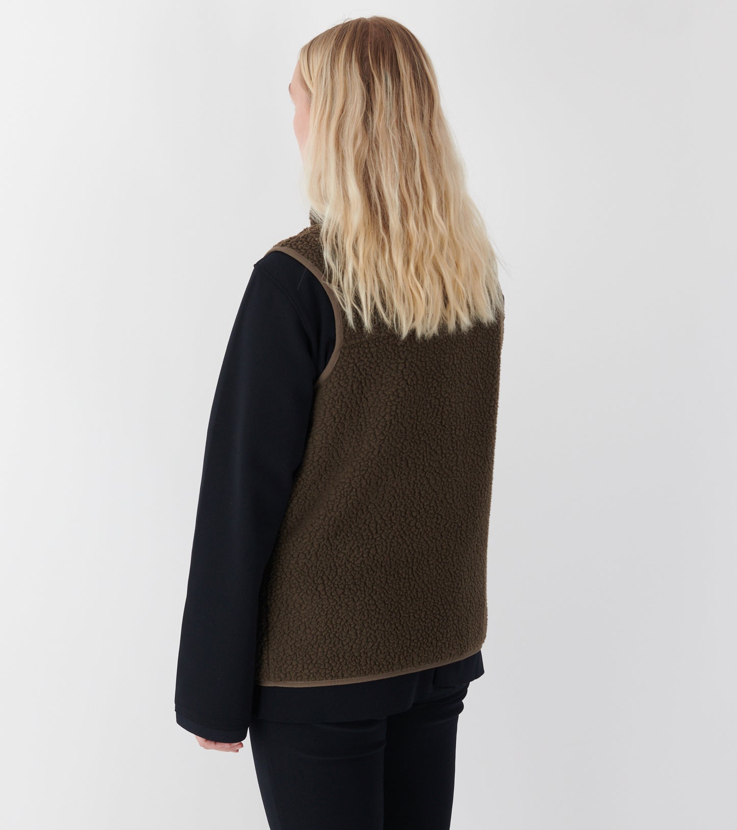 W's Retro Pile Vest Otter Brown