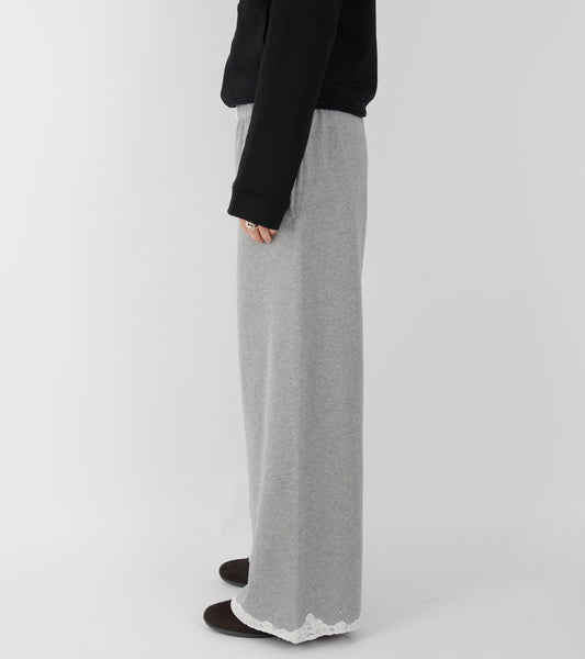 Lace Sweatpants Dark Grey Melange