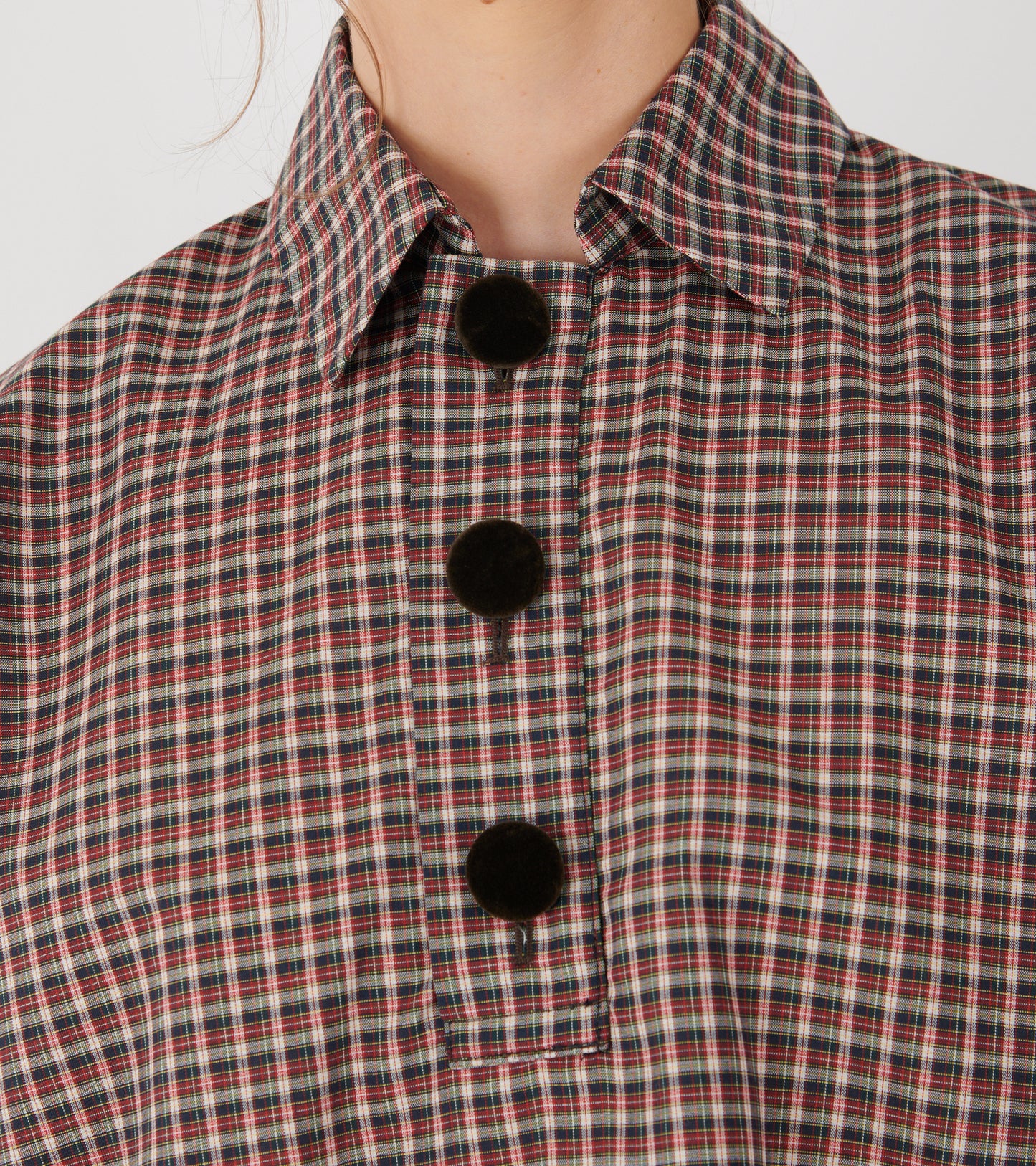 Lisbeth Blouse Red/Black Check