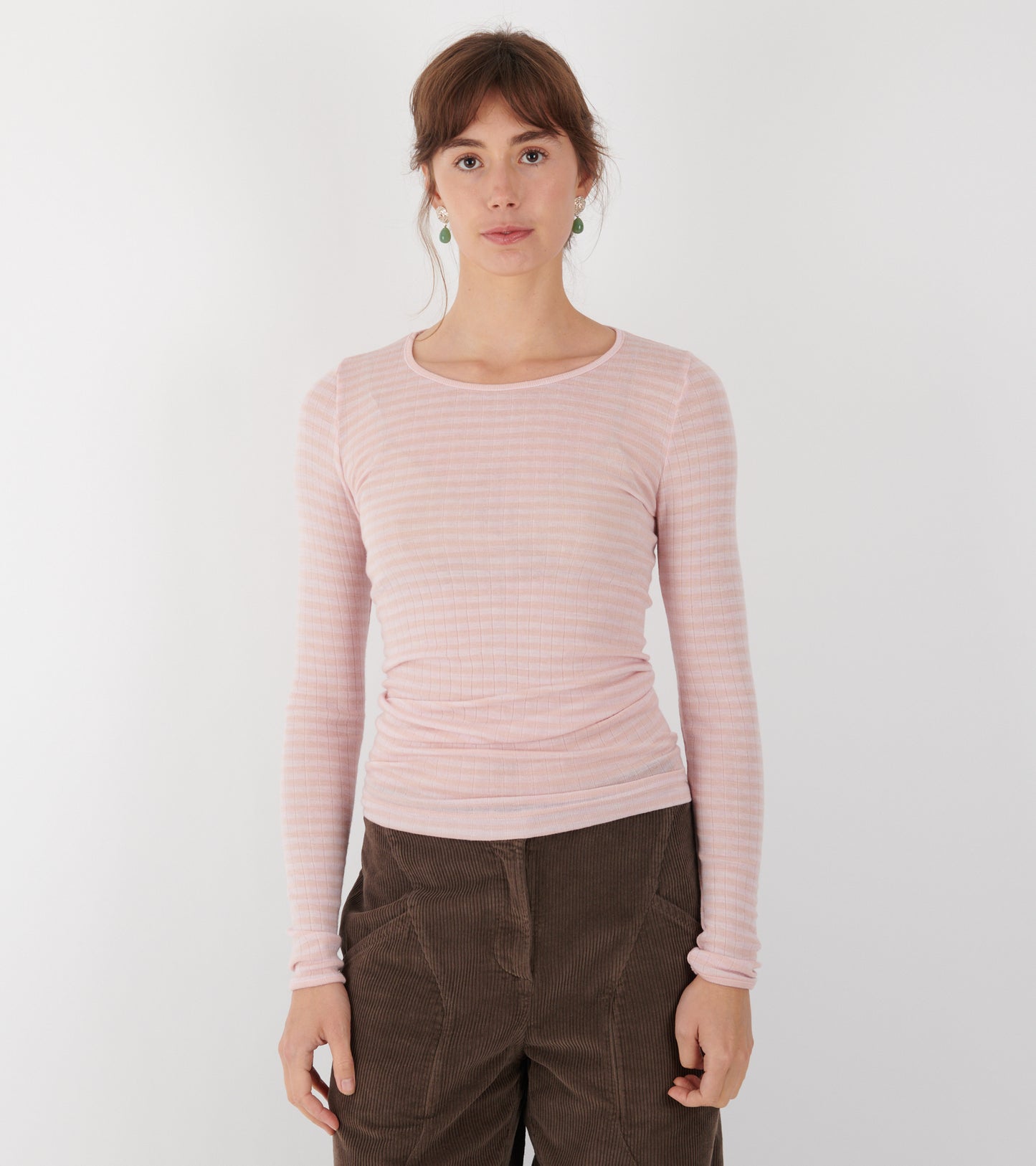 101 Wool Rib Rose/Violet