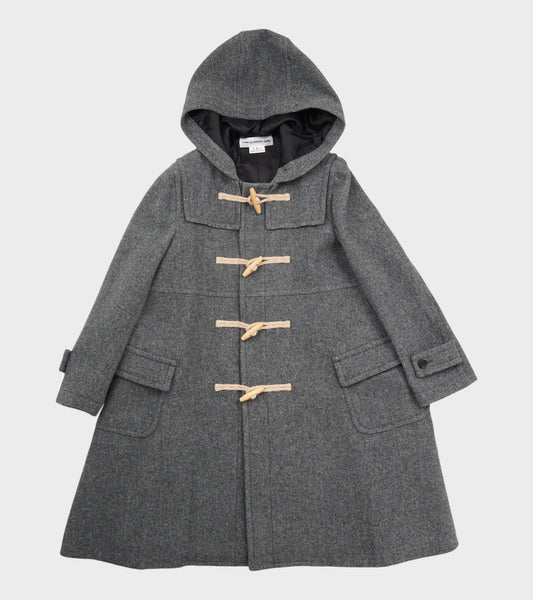 Hooded Wool Coat Grey