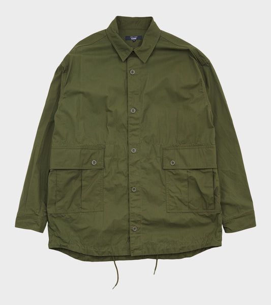 Cotton Overshirt Army Green