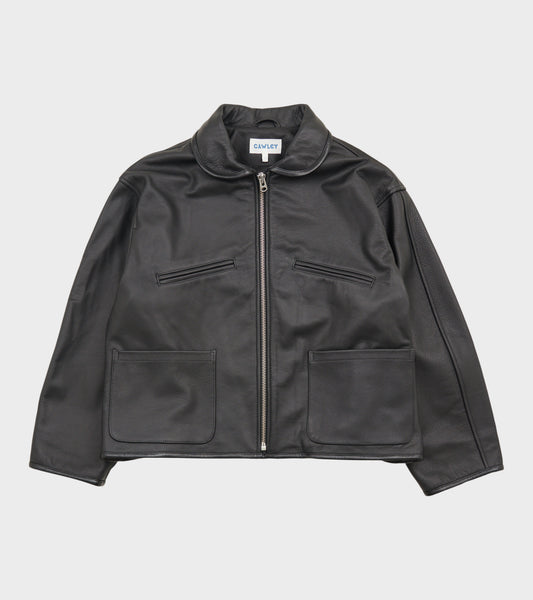 Leather Flying Jacket Black