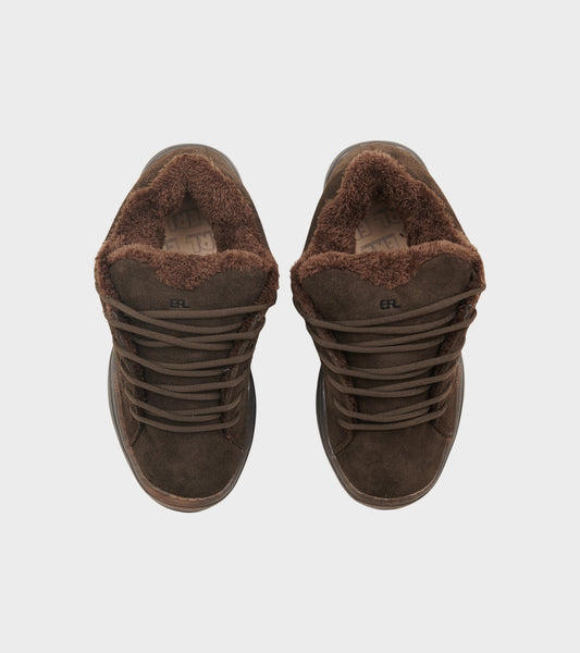 Suede Vamp Skate Sneakers Mud Brown