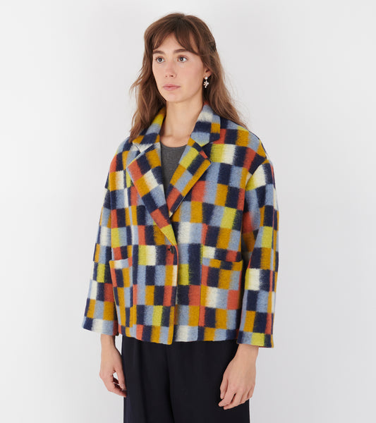 Shady Suiting Jacket Brushed Squares