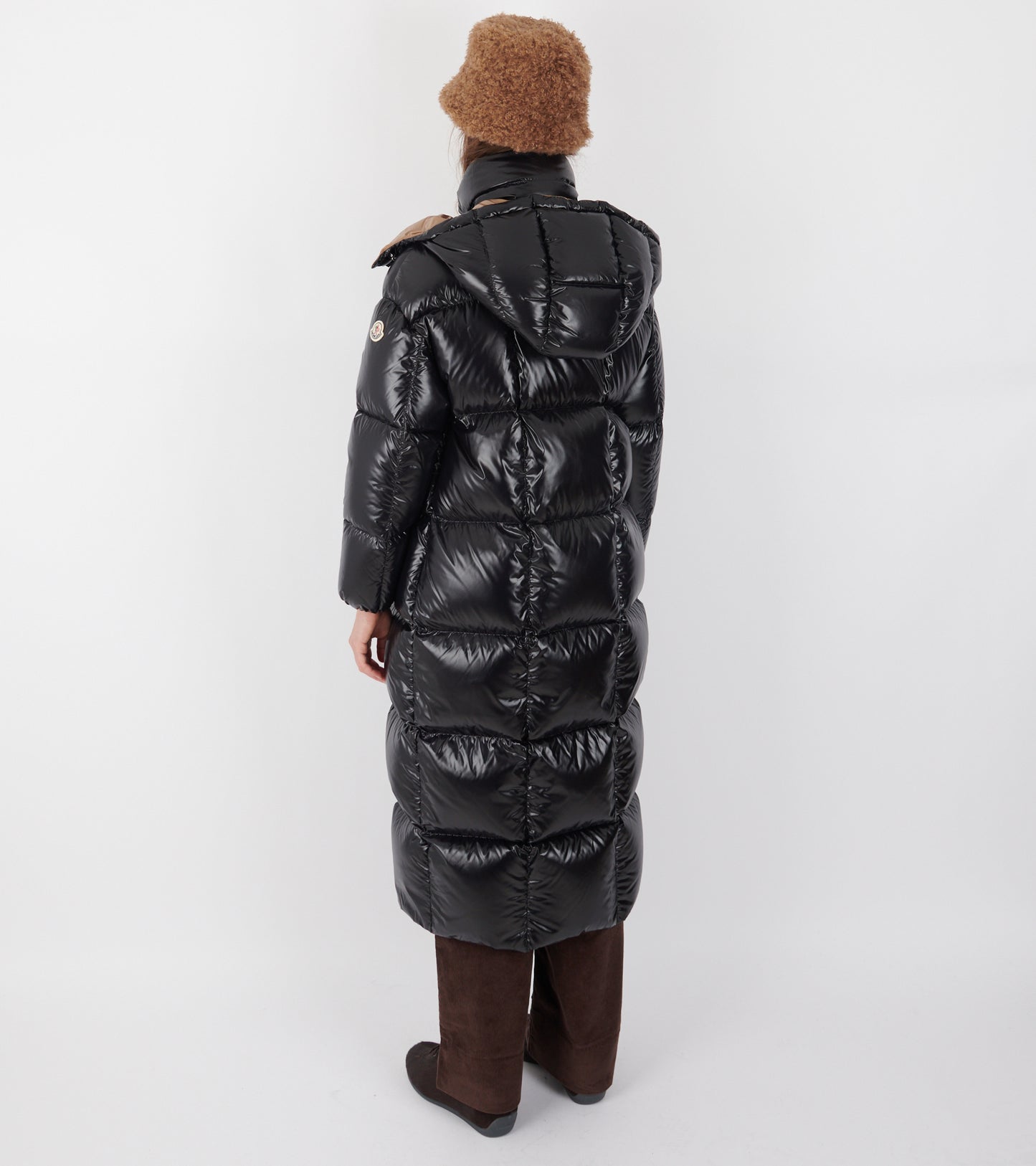 Parnaiba Hooded Long Down Jacket Black