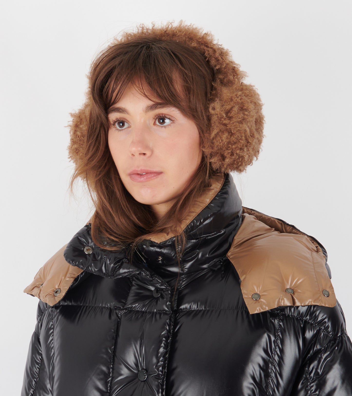 Padded Teddy Ear Muffs Brown