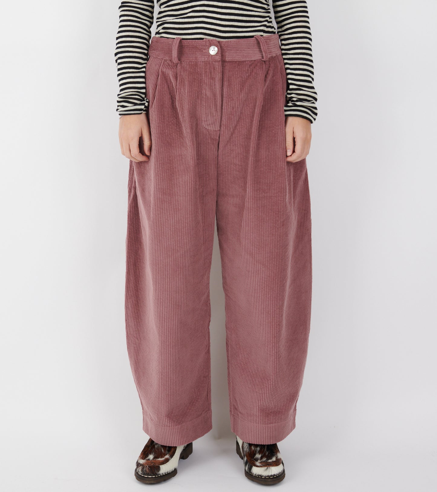 Japanese Cotton Corduroy Robyn Trouser Thistle