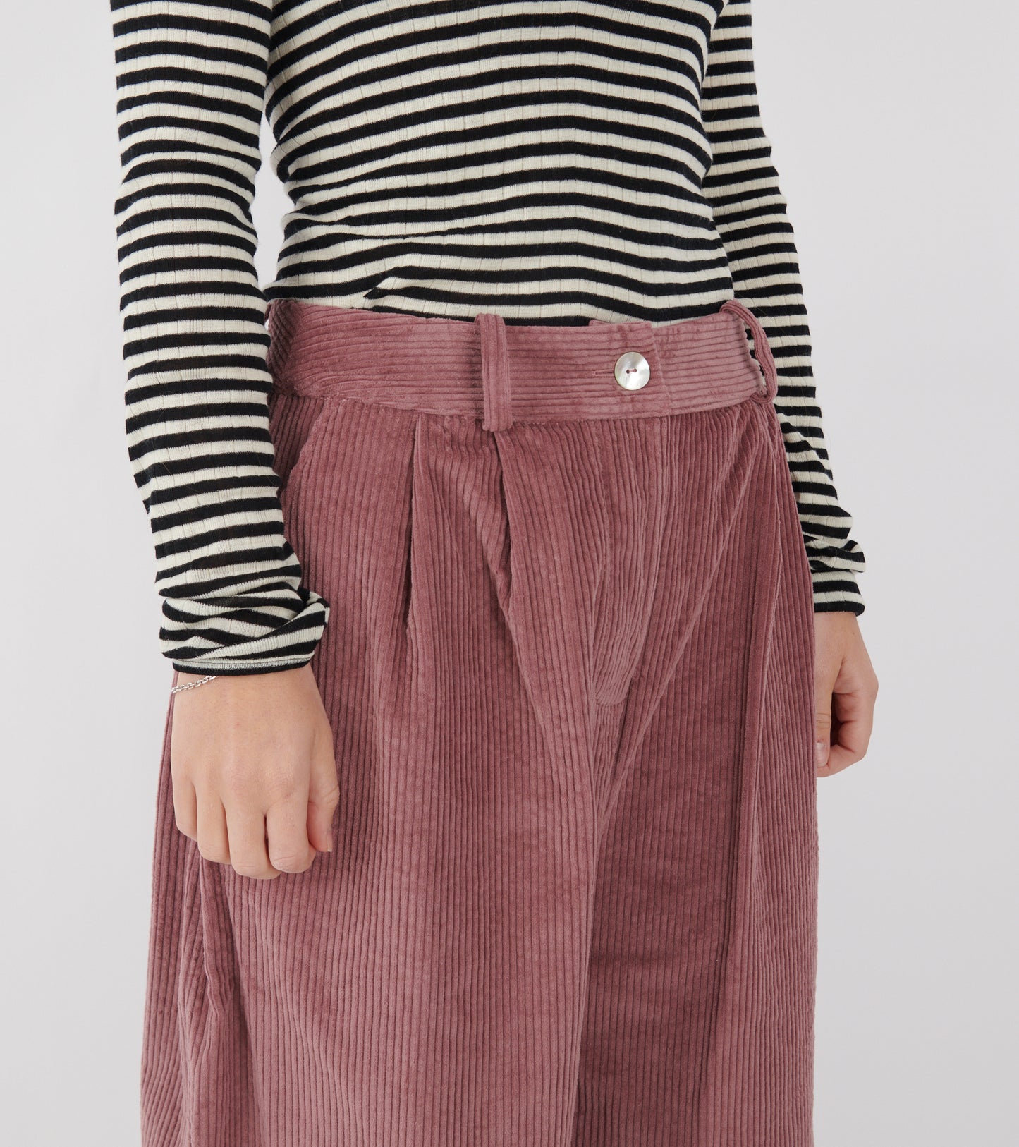 Japanese Cotton Corduroy Robyn Trouser Thistle