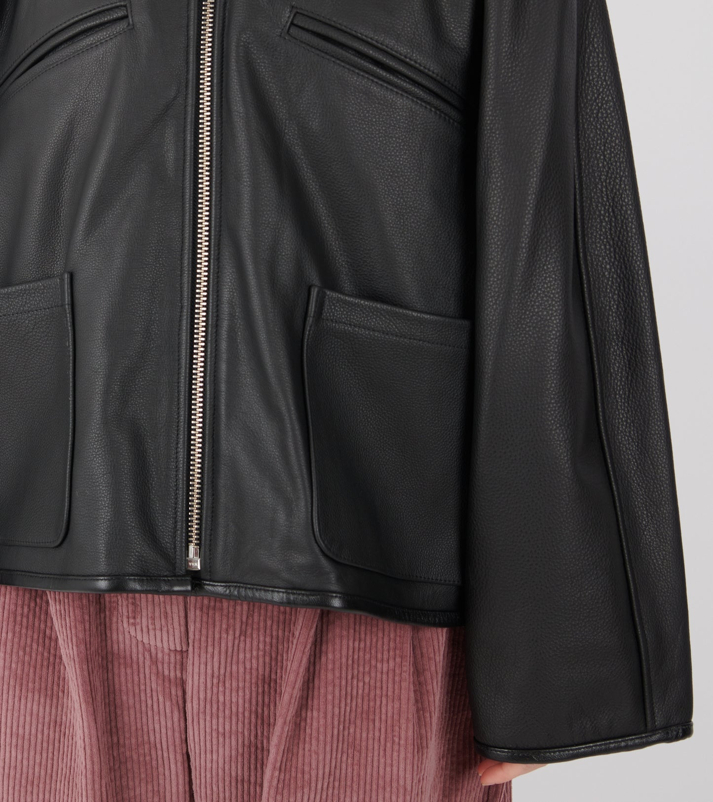 Leather Flying Jacket Black