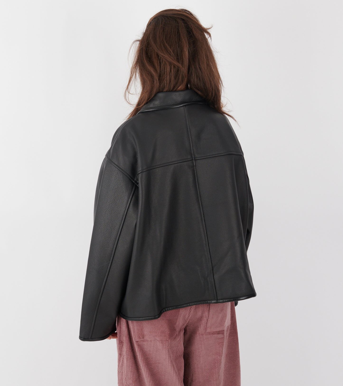 Leather Flying Jacket Black
