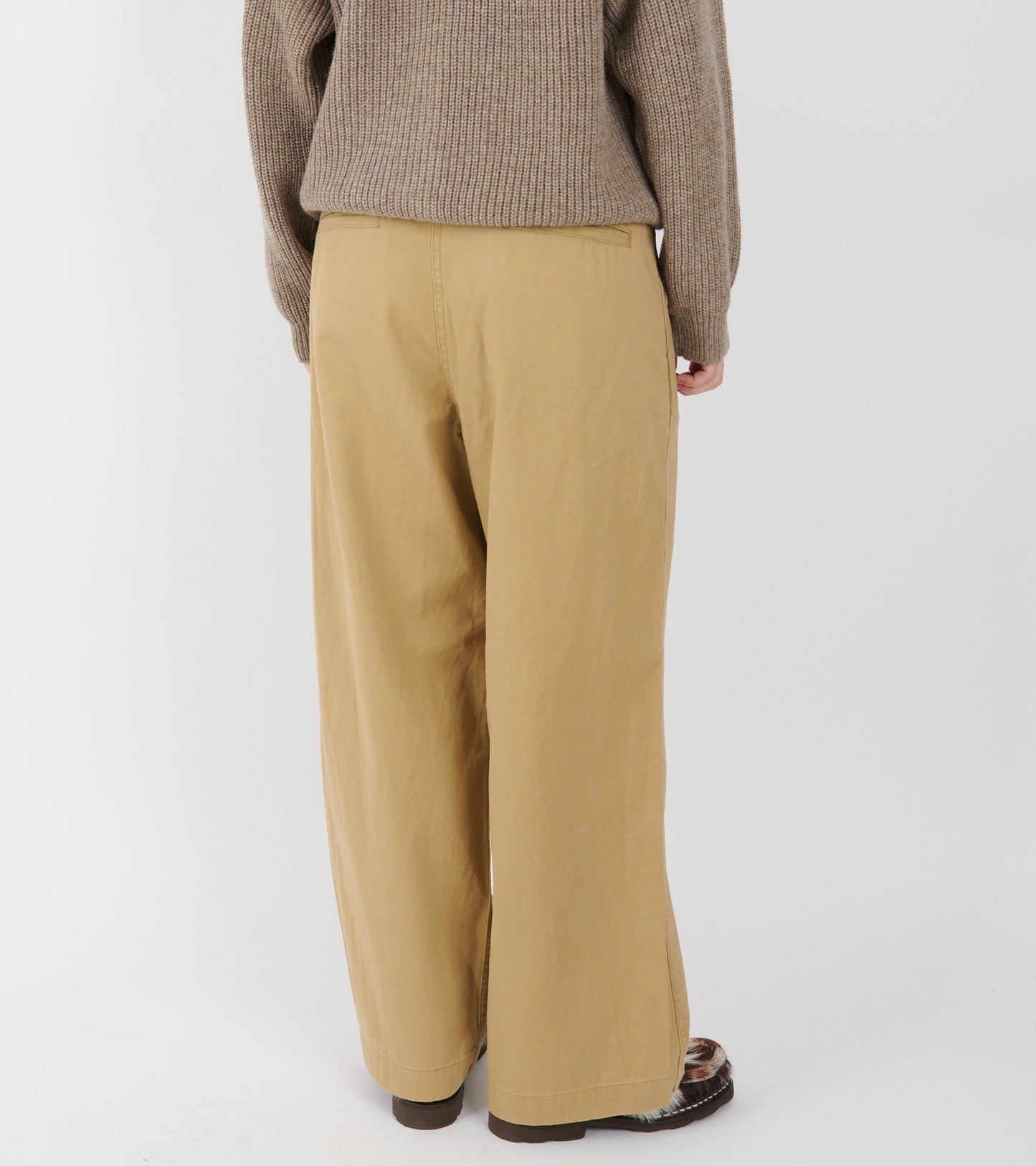 Wide Chino Pants Beige