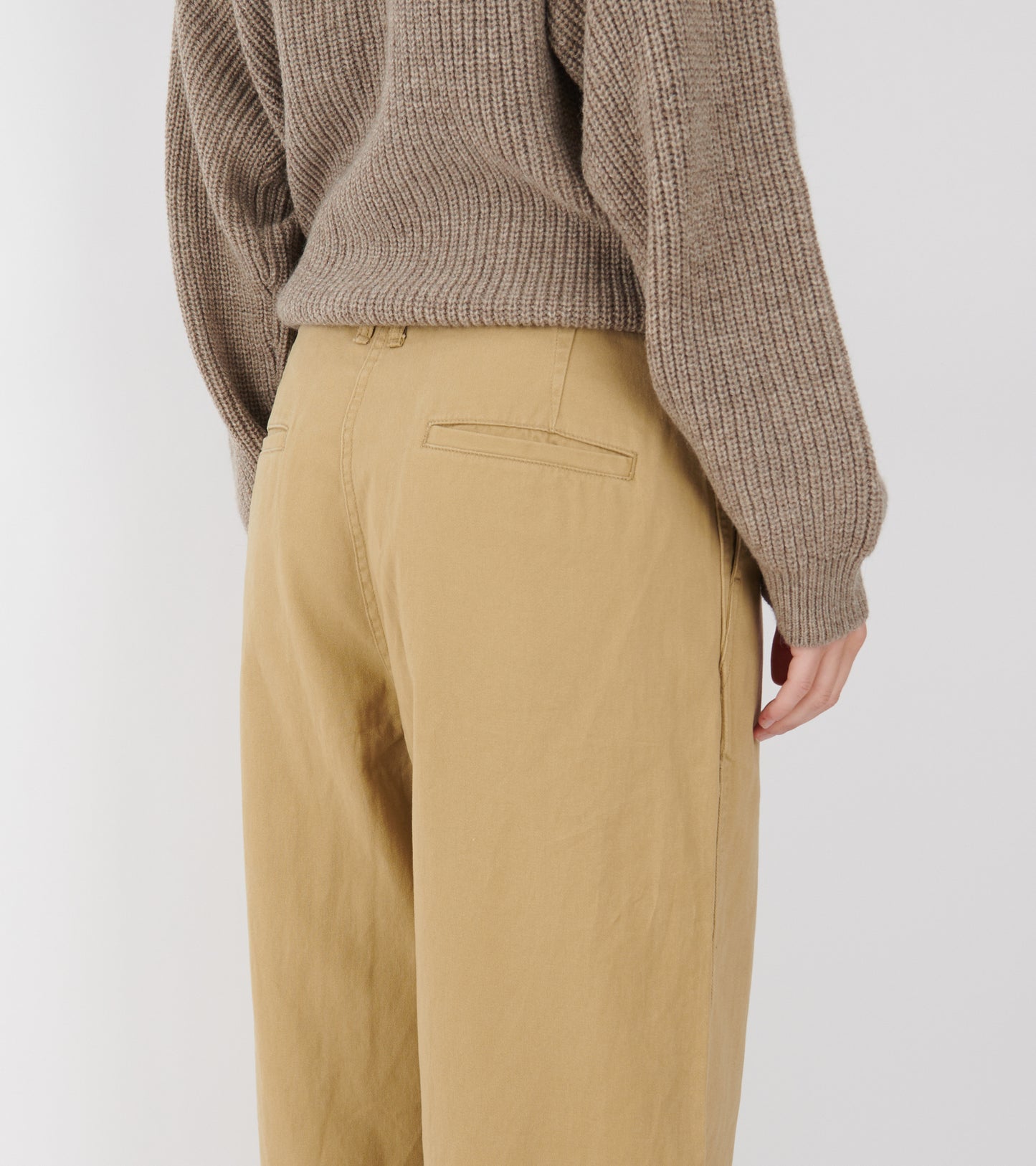 Wide Chino Pants Beige