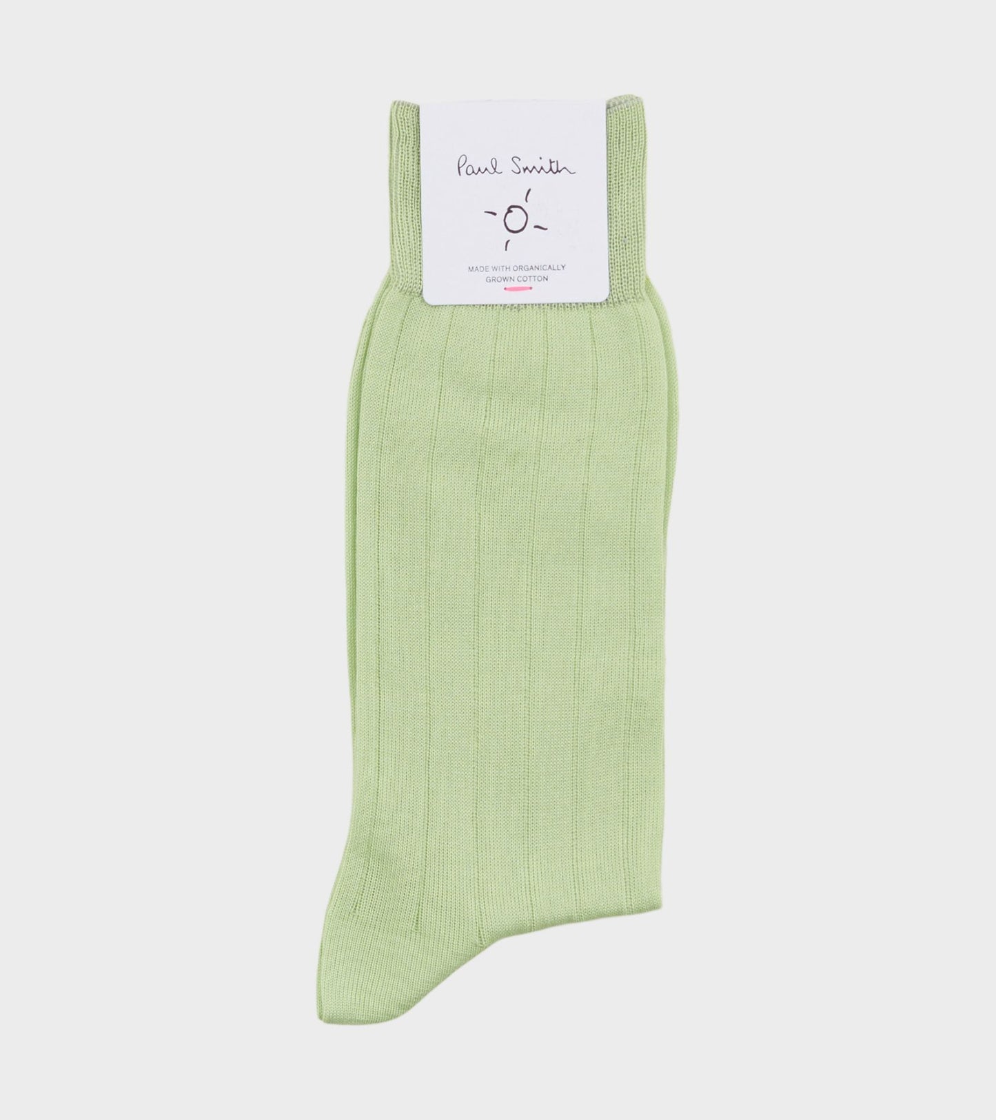 Plain Rib Socks Light Pear Green