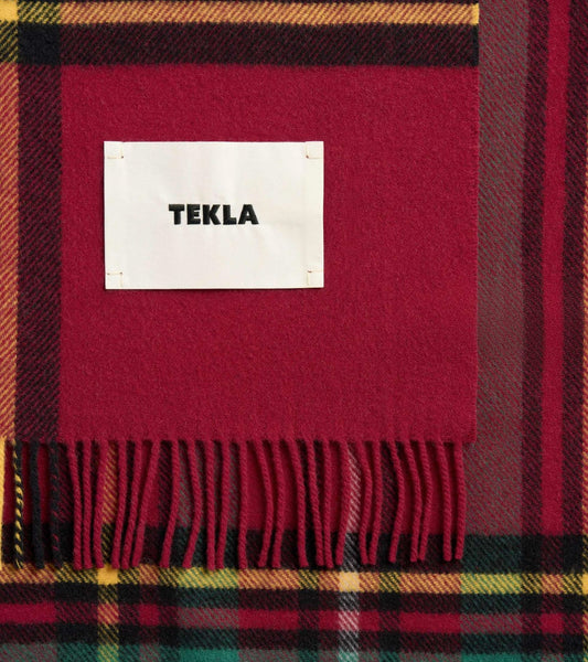 Lambswool Blanket Red Plaid
