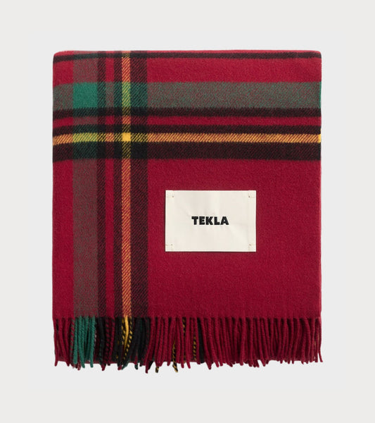 Lambswool Blanket Red Plaid