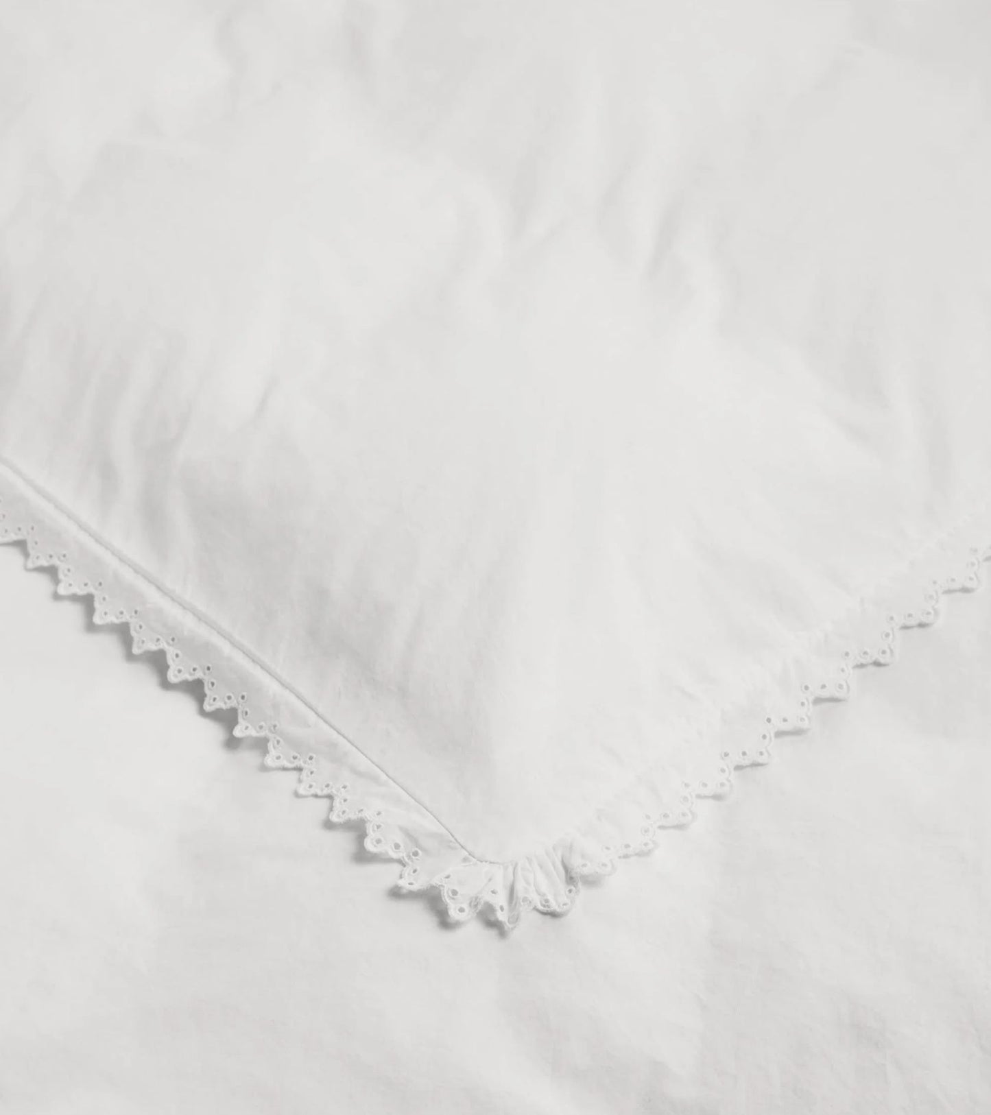 Anaïs Broderie Anglaise Percale Duvet 140x200 Broken White