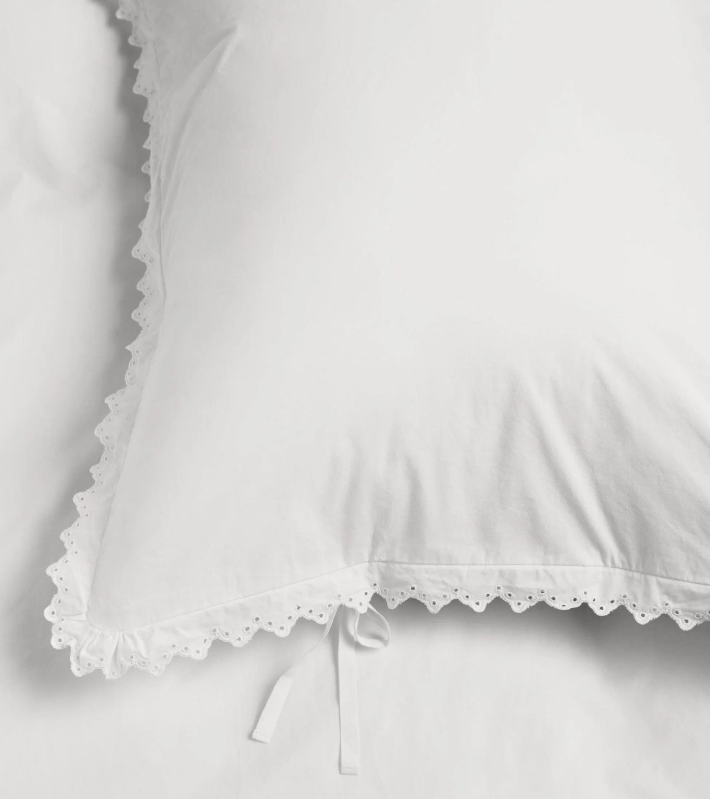 Anaïs Broderie Anglaise Percale Pillow 60x63 Broken White